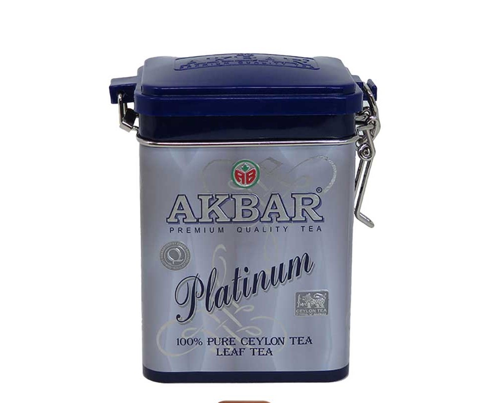 چای سیاه پلاتینیوم قوطی 90 گرمی اکبر