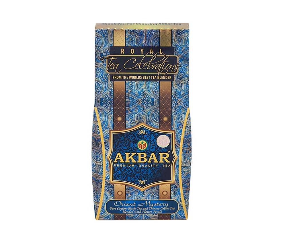 چای مشرقی سلطنتی اکبر بسته هدیه 100گرمی