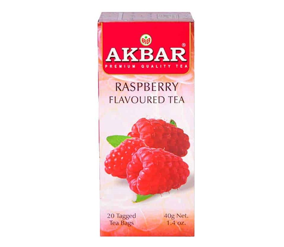 چای سیاه با طعم تمشک کیسه ای 20 عددی
